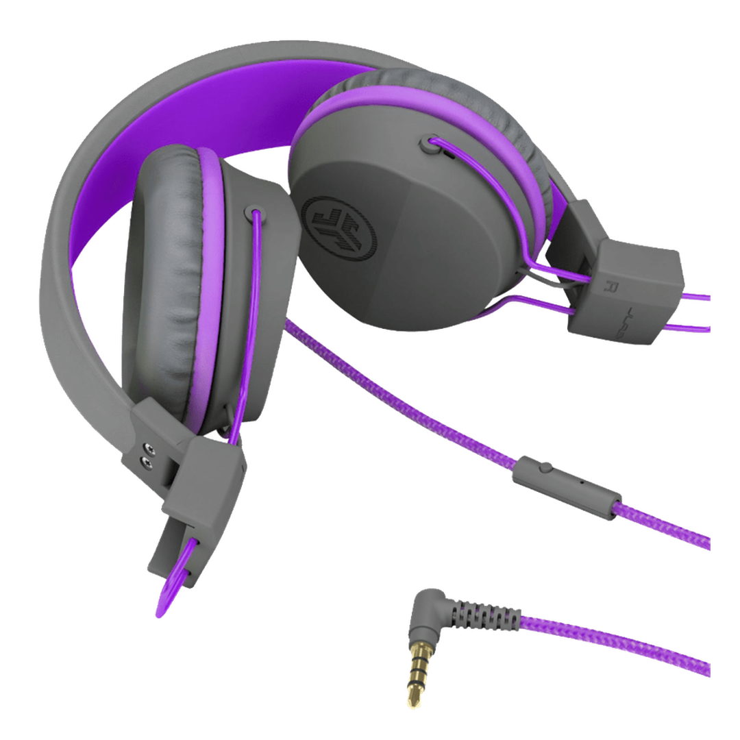 JLAB JBuddies Studio Headphones | Grey / Purple